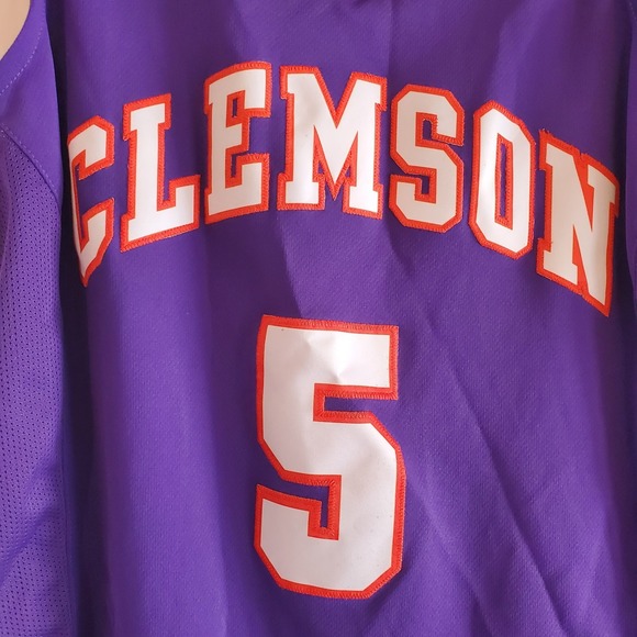 Nike Clemson Tigers Elite Enforcer‎ Basketball Jersey Women's M Purple #5 Nwt - Picture 2 of 7
